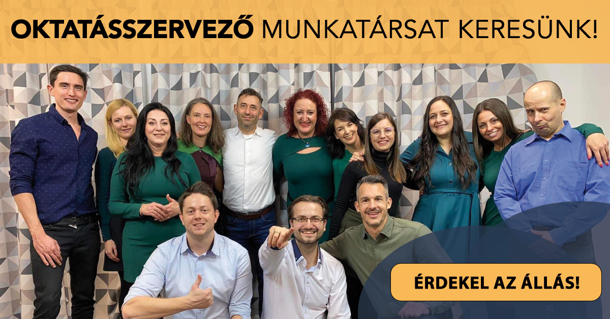 Oktatásszervező munkatársat keresünk