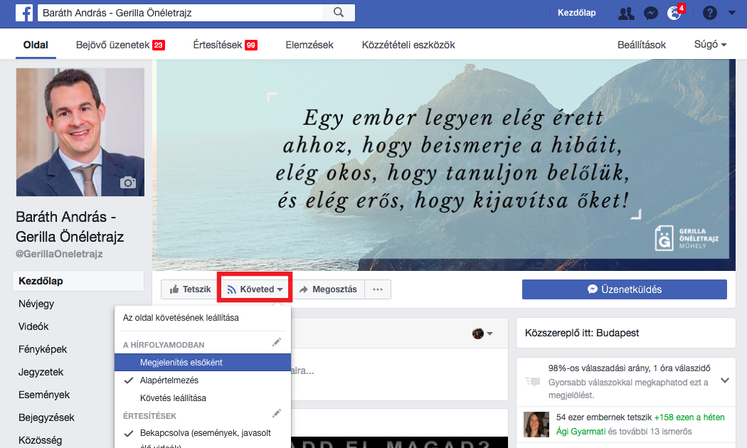 Szereted a cikkeinket? Így nem tűnnek el a legfrissebb Gerilla posztok a facebookodról!